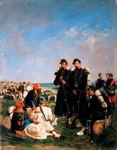 Ein französisches Lager in der Nähe von Sewastopol, 19. Jahrhundert von Paul Alexandre Protais