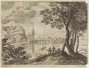 Stadt und Fluss von Paul Bril