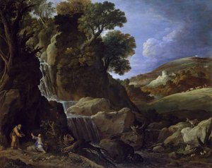Christus in der Wüste versucht von Paul Brill