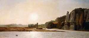 Sonnenaufgang an den Ufern der Durance bei Mirabeau, 1865