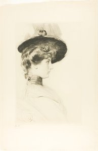 Porträt einer Frau mit Hut (Madame Letellier)