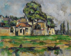 Ufer der Marne von Paul Cézanne