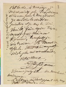 Handgeschriebener Brief von Paul Cézanne