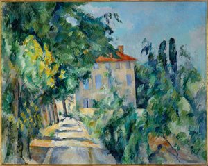 Haus mit rotem Dach von Paul Cezanne