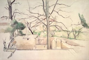 Jas de Bouffan im Winter von Paul Cezanne