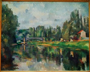 Die Brücke über die Marne in Créteil von Paul Cezanne