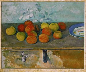 Äpfel und Kekse von Paul Cezanne
