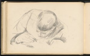 Der Sohn des Künstlers beim Schreiben, ca. 1887 von Paul Cezanne