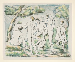 Die Badenden (kleine Fassung) von Paul Cézanne