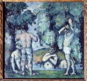 Die fünf Badenden von Paul Cézanne