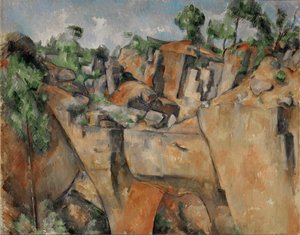 Der Steinbruch bei Bibemus, Provence, Frankreich von Paul Cezanne