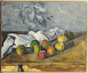 Äpfel und eine Serviette