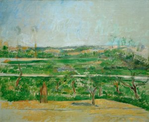 Paysage à Aix-en-Provence von Paul Cézanne