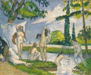 Badende, 1874-75 von Paul Cézanne