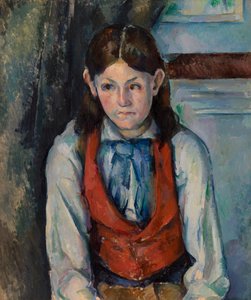 Junge im roten Weste von Paul Cézanne