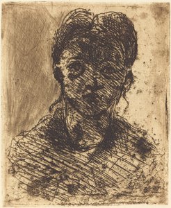 Büste eines Mädchens von Paul Cézanne