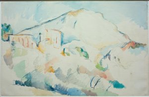 Das Château Noir und das Gebirge Sainte-Victoire von Paul Cézanne