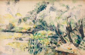 Sumpfwasser (in der Nähe von Melun?) von Paul Cézanne