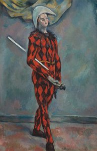 Harlekin, 1888-1890 von Paul Cézanne