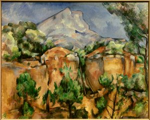 Mont Sainte-Victoire. Gemälde von Paul Cézanne, ca. 1897
