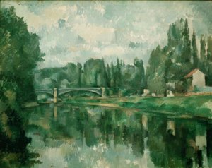 Die Brücke von Creteil (Brücke über die Marne, in Creteil) von Paul Cézanne