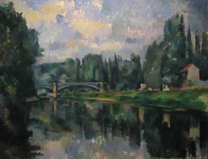 Die Brücke über die Marne in Créteil von Paul Cézanne