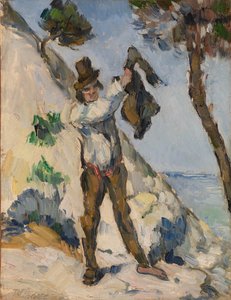 Mann mit Jacke von Paul Cézanne