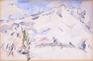 Mont Sainte-Victoire von Paul Cézanne