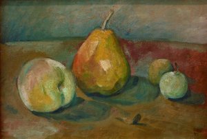 Stilleben mit Birnen