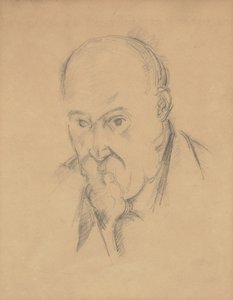 Selbstporträt [recto], 1897-1900 von Paul Cézanne