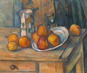 Stillleben mit Milchkrug und Früchten, ca. 1900