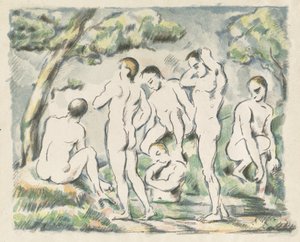 Die Badenden, kleine Platte, 1897