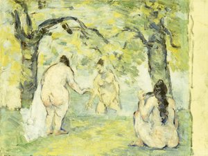 Drei Badende, 1875-77 von Paul Cézanne