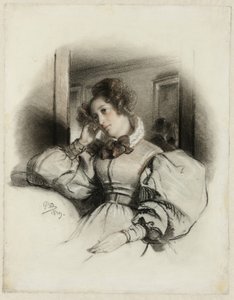 Porträt von Mme. E. D. von Paul Delaroche