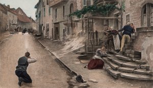 Ein Tapferer (farbige Photogravur)