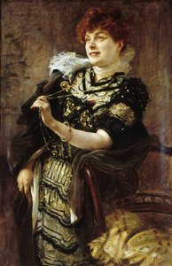 Porträt von Daniel Lesueur 1860-1921, ca. 1896