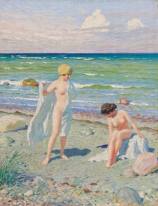 Nach dem Schwimmen