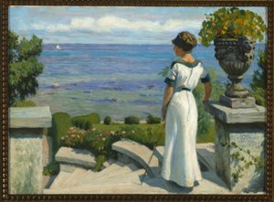 P. Fischer, Auf der Terrasse