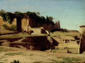 Der Kaiserpalast auf dem Palatin, Rom, 1834 von Paul Flandrin
