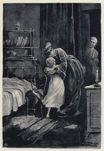 Illustration zu Anna Karenina: Annas gestohlener Besuch bei ihrem Kind von Paul Frenzeny