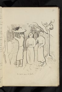 Avant et après - Zeichnung "En route pour le festin" von Paul Gauguin