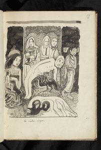 Avant et après - Zeichnung "Les saintes images" von Paul Gauguin