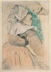Bretonische Frau im rechten Profil, 1886