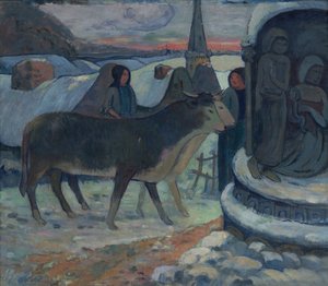 Weihnachtsnacht Der Segen der Ochsen, 1902-1903 von Paul Gauguin