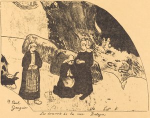 Dramen des Meeres, Bretagne (Les drames de la mer, Bretagne) von Paul Gauguin