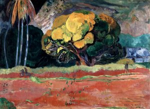 Fatata Te Moua Am Fuße eines Berges von Paul Gauguin