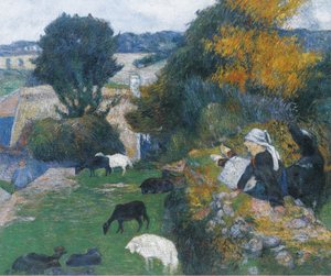 Die bretonische Schäferin von Paul Gauguin