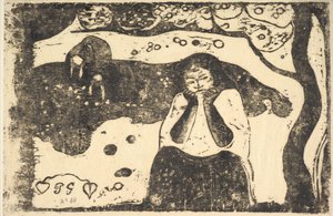 Menschliches Elend, 1898-99 von Paul Gauguin