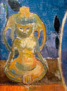 La belle Angele, Madame Satre, Detail (1868-1932) von Paul Gauguin