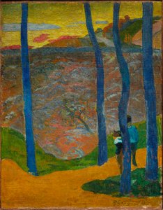 Les Arbres bleus. Vous y passerez, la belle. Blaue Bäume. Deine Zeit wird kommen, meine Schöne!, 1888